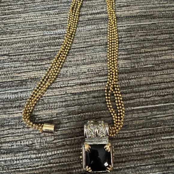 Gold and silver necklace - Picture 5 of 5